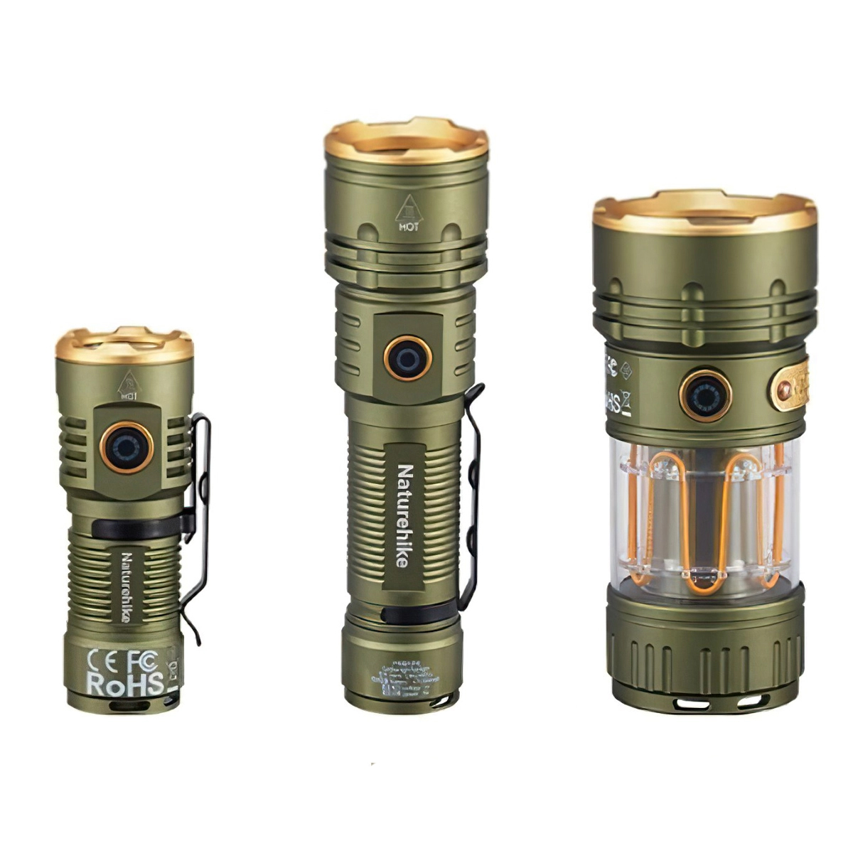 Naturehike CNK2300011 Đèn Pin Cầm Tay Siêu Sáng Đa Năng