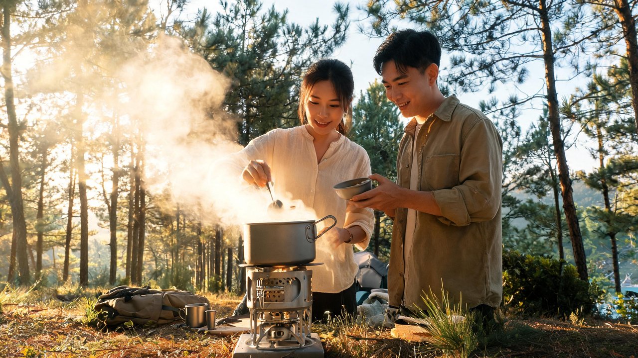 Naturehike Bộ Nồi Nhôm Cắm Trại Cao Cấp CNK2450CF010