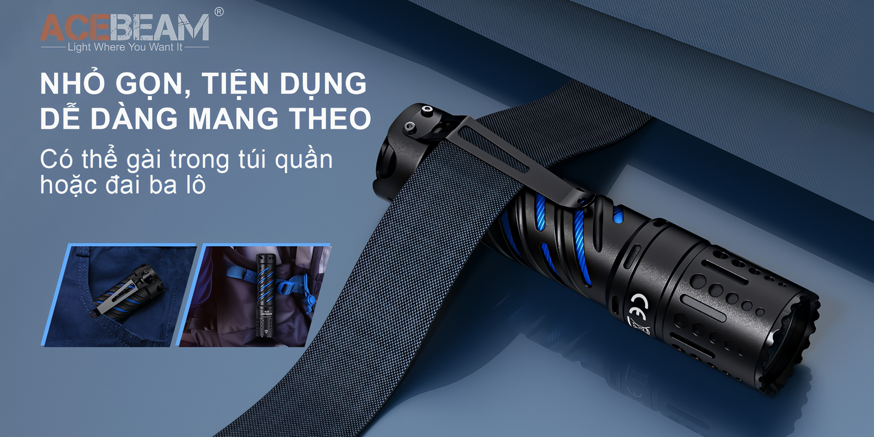 ACEBEAM E70 Đèn Pin Cắm Trại Độ Sáng 4600 Lumen Pin 21700