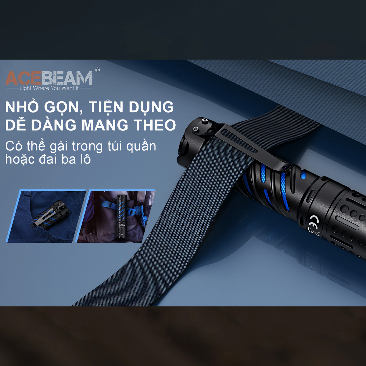 ACEBEAM E70 Đèn Pin Cắm Trại Độ Sáng 4600 Lumen Pin 21700