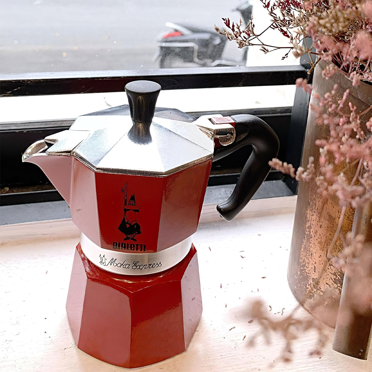 Ấm Chiếc Suất Moka Bialetti Express Rossa 3 Cup