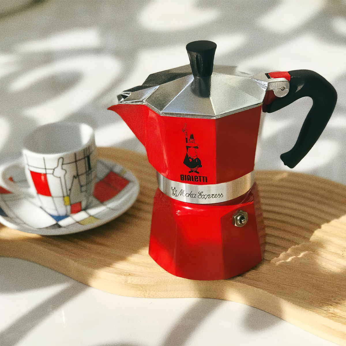 Ấm Chiếc Suất Moka Bialetti Express Rossa 3 Cup