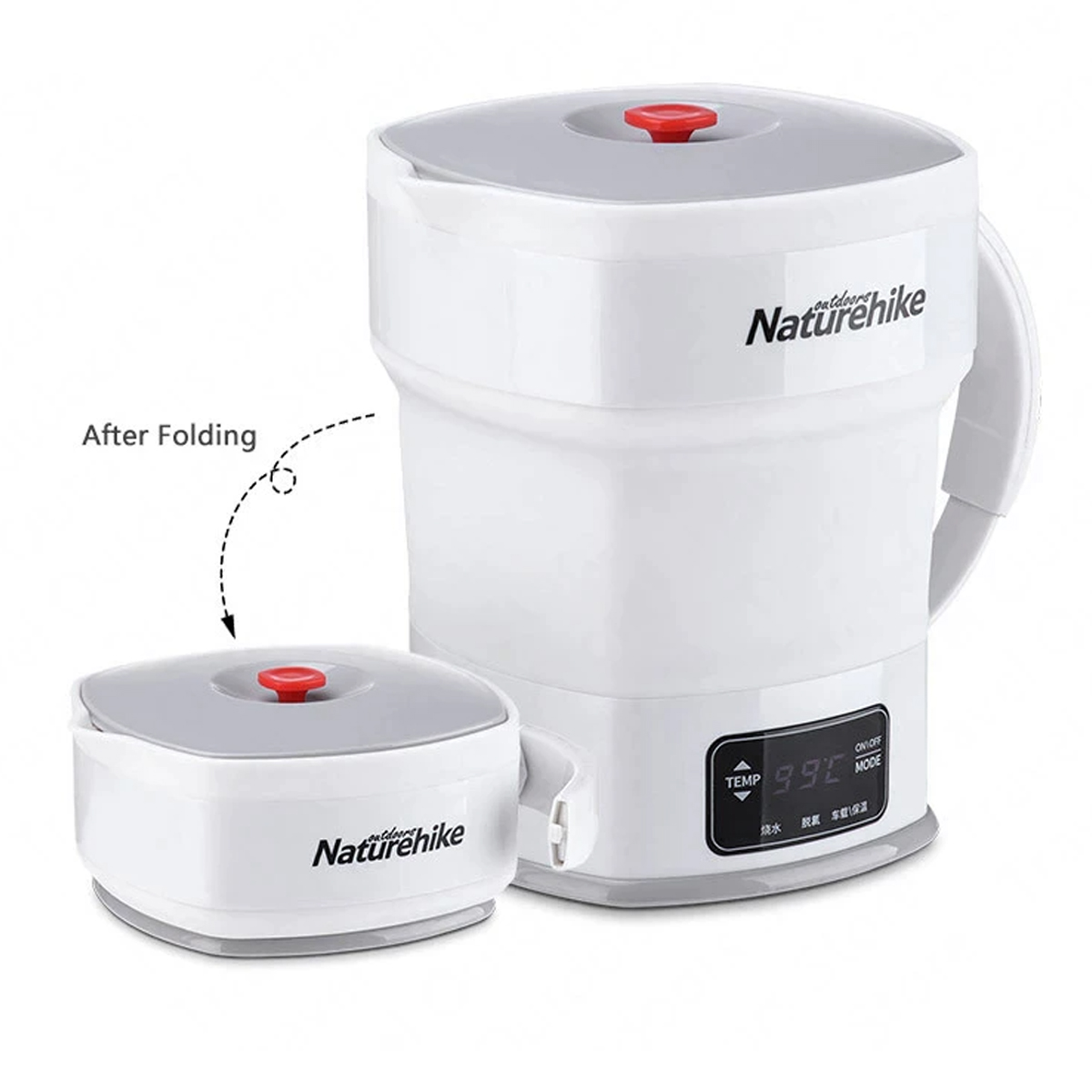 Naturehike Ấm điện dã ngoại gấp gọn 800ml Camping Kettle