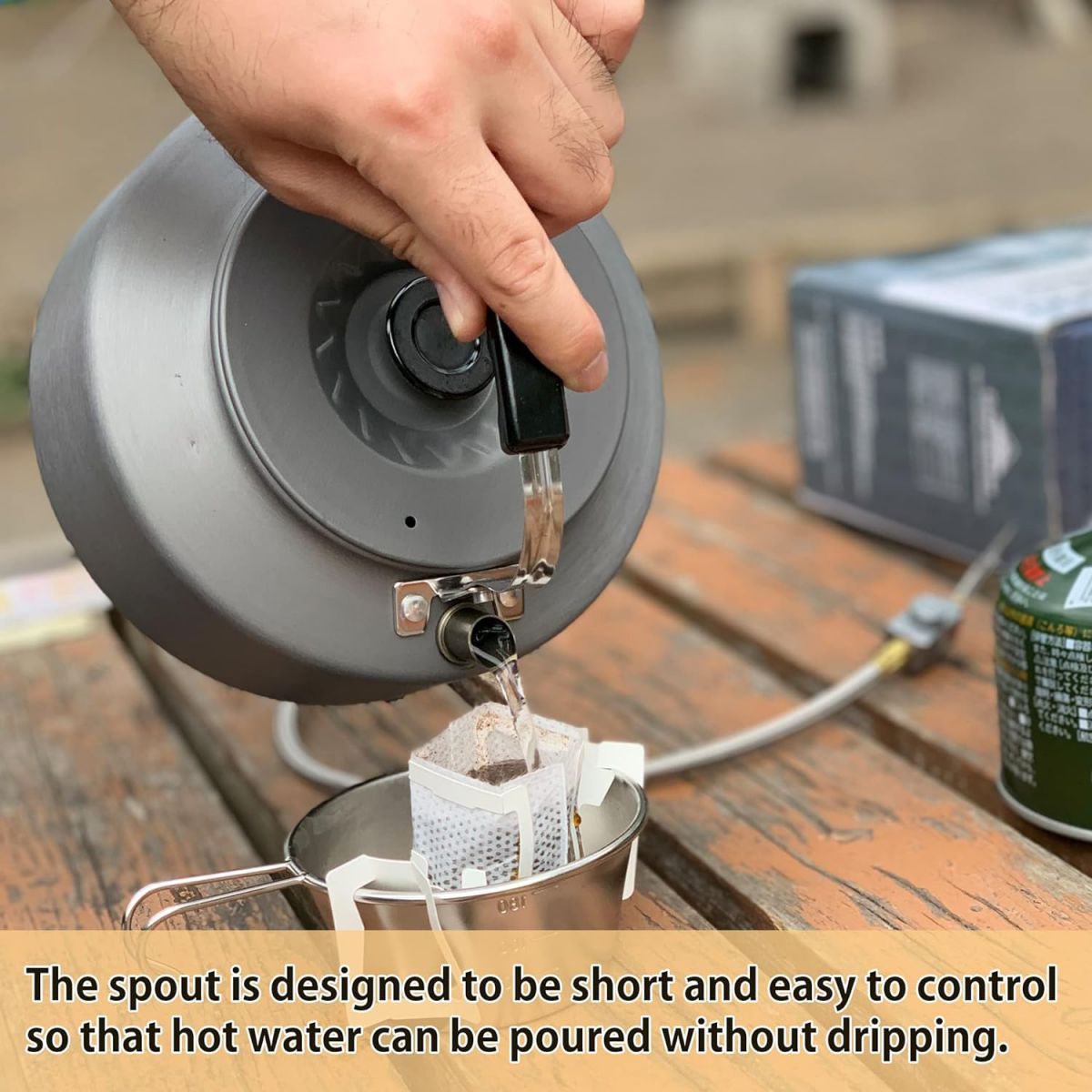 Campingmoon S1000 Ấm Đun Nước Bằng Nhôm  (1 Lít)