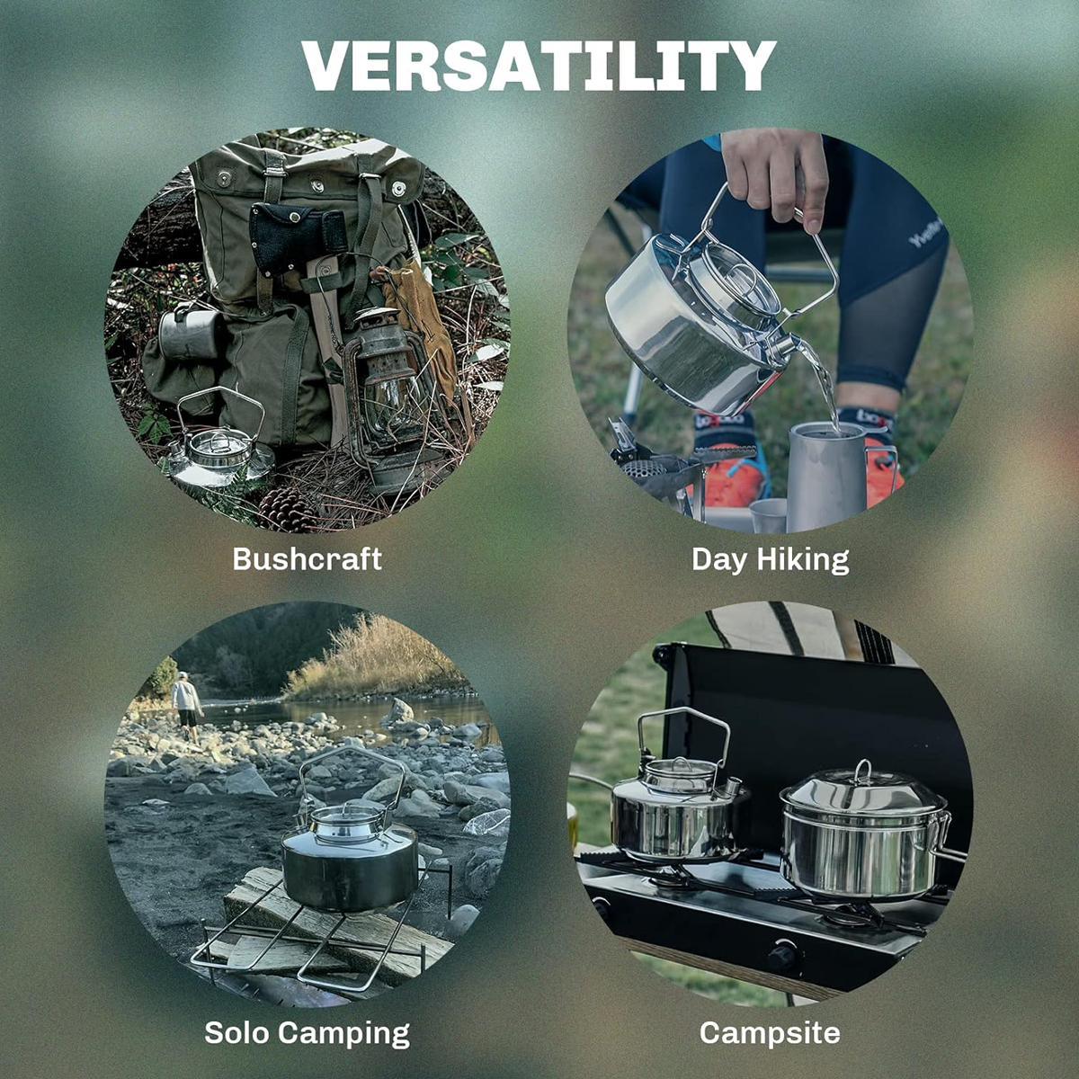 Fire Maple Ấm Đun Nước Cắm Trại Antarcti Stainless Steel Kettle 1 Lít