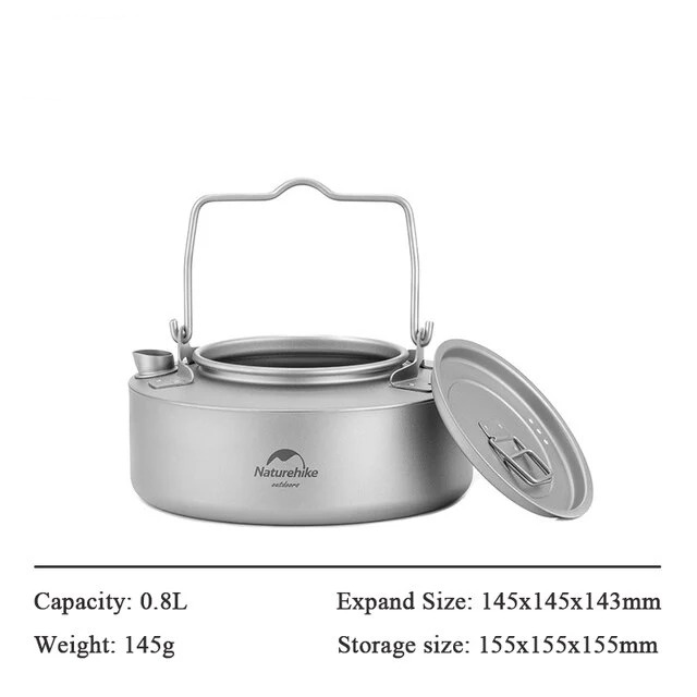 Naturehike Ấm đun nước cắm trại Titanium