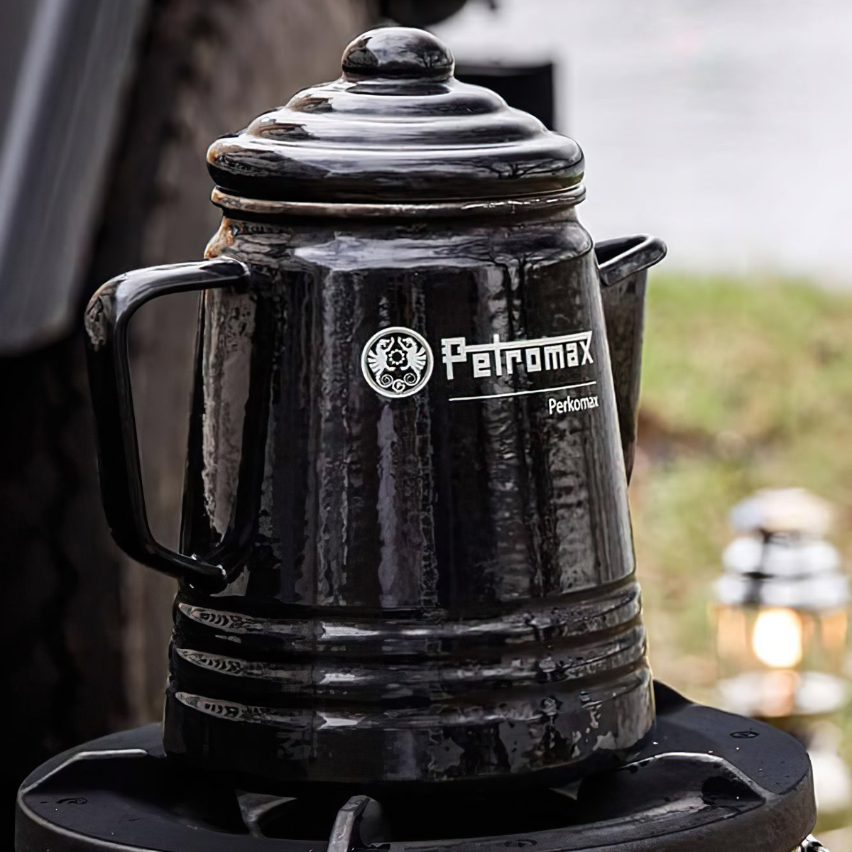 Petromax Percolator Perkomax Ấm Đun Trà Tráng Men (1.3 Lít)