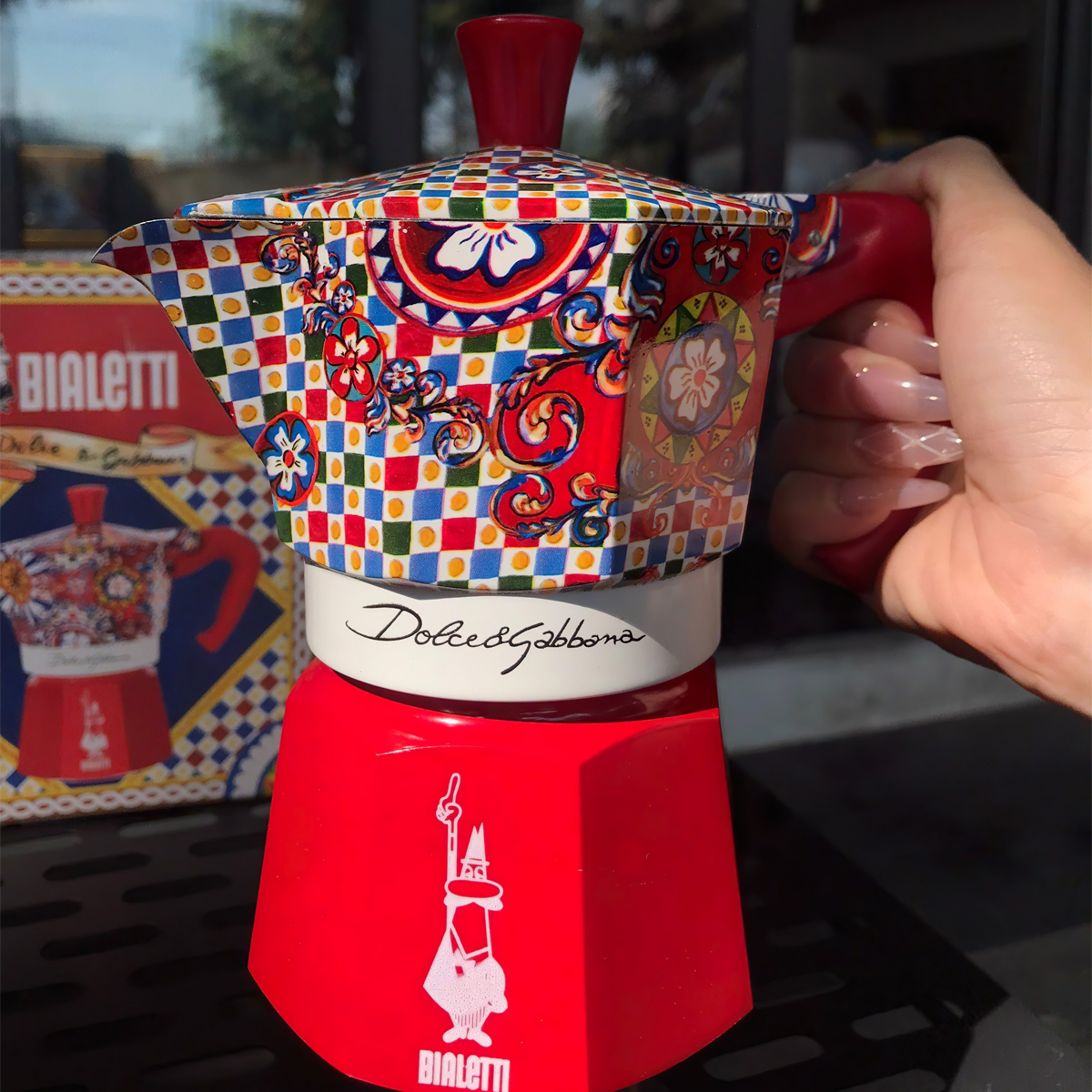 Ấm Pha Cà Phê Moka Bialetti Express Ft Dolce & Gabbana