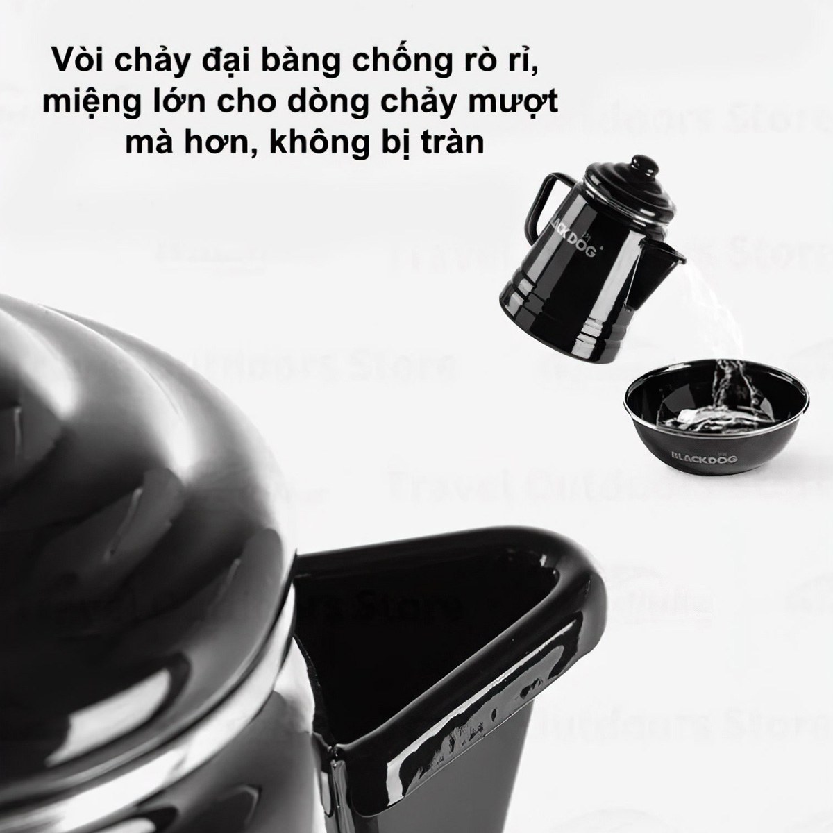 Blackdog Ấm Pha Cà Phê Tráng Men 2L
