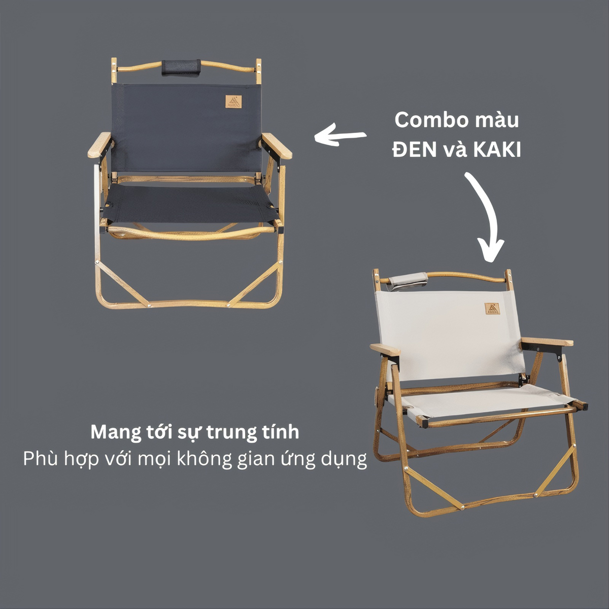 Amido Ghế Kermit Xếp Gọn – Ghế Cắm Trại, Cà Phê, Thư Giãn ( Chính Hãng )