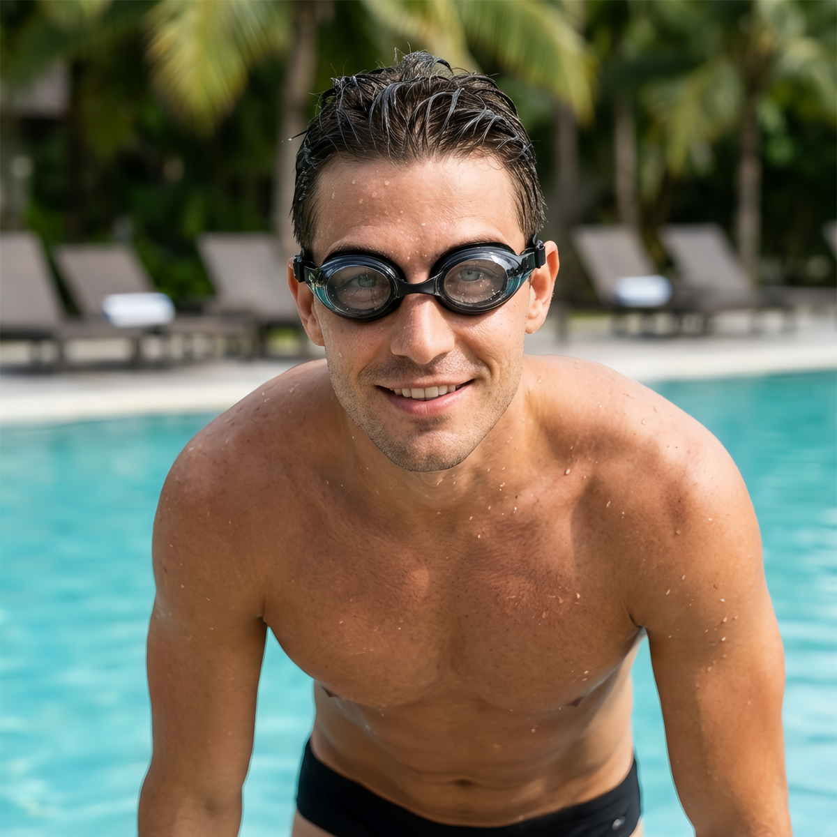 Amido Kính Bơi Thể Thao HD Chống Mờ Chống UV - Anti-Fog UV Protection