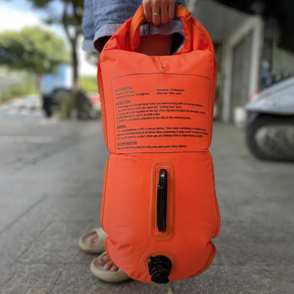 Amido Phao Bơi Kết Hợp Túi Khô Đựng Đồ Chống Nước 18L