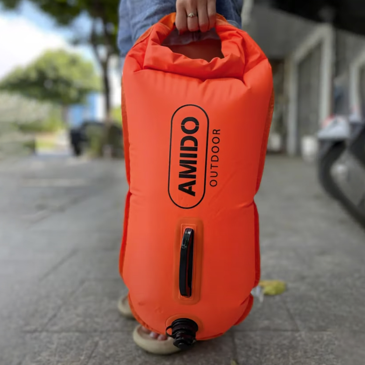 Amido Phao Bơi Kết Hợp Túi Khô Đựng Đồ Chống Nước 18L