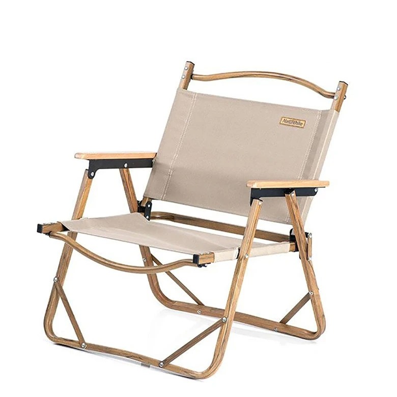 Naturehike NH19Y002-D Ghế Xếp Cắm Trại Tựa Lưng Khung Vân Gỗ Portable Outdoor