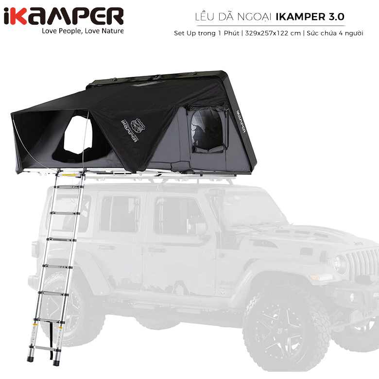 Lều Dã Ngoại Nóc Ô Tô IKAMPER SKYCAMP 3.0 ROOF TOP TENT