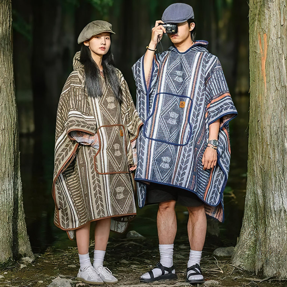 Naturehike NH21PS007 Áo Choàng Len Cắm Trại Đa Năng