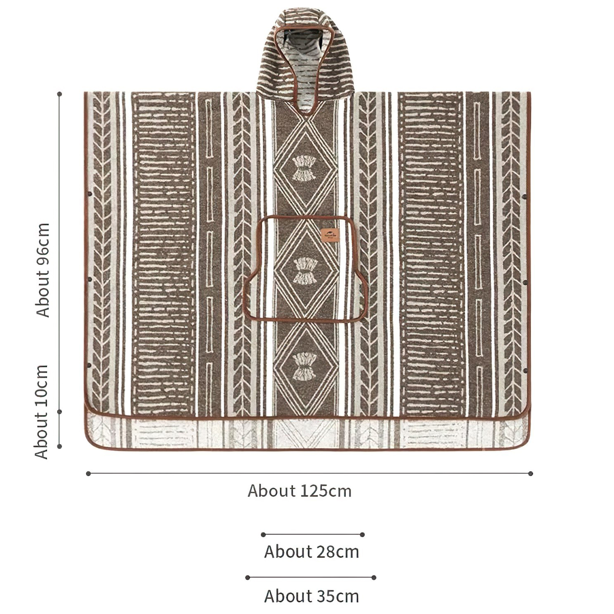 Naturehike NH21PS007 Áo Choàng Len Cắm Trại Đa Năng