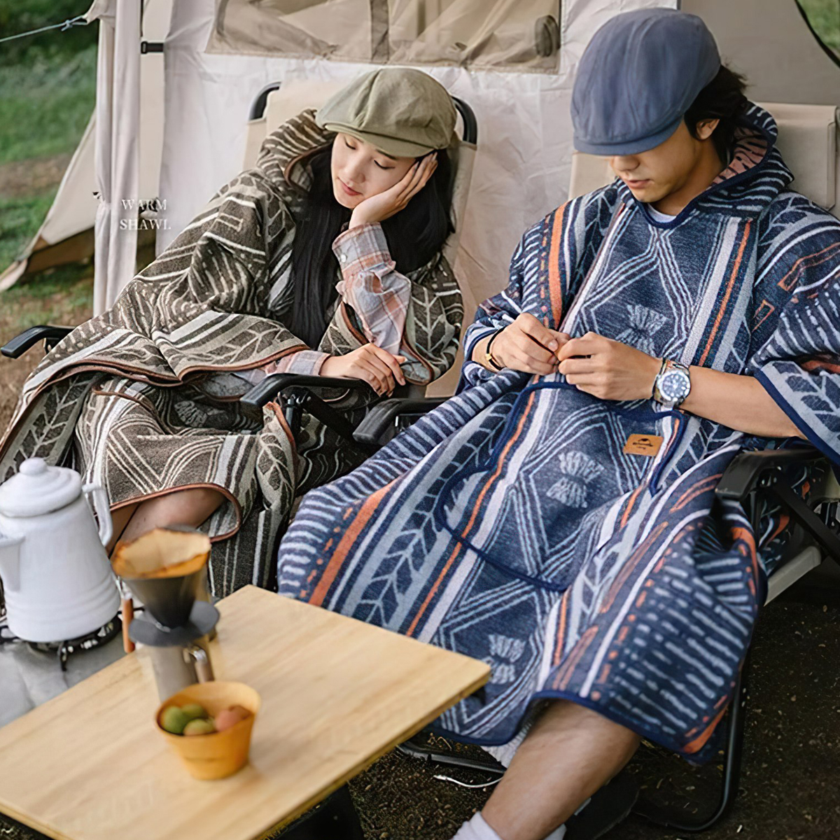 Naturehike NH21PS007 Áo Choàng Len Cắm Trại Đa Năng