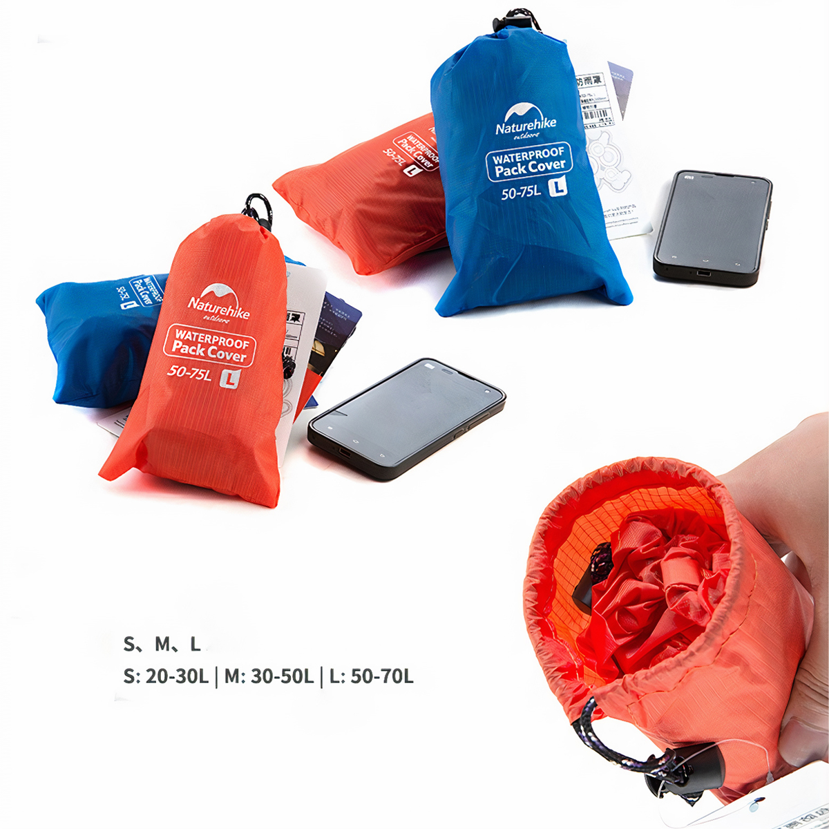 NatureHike NH15Y001-Z Áo Mưa Balo Chống Nước Du Lịch