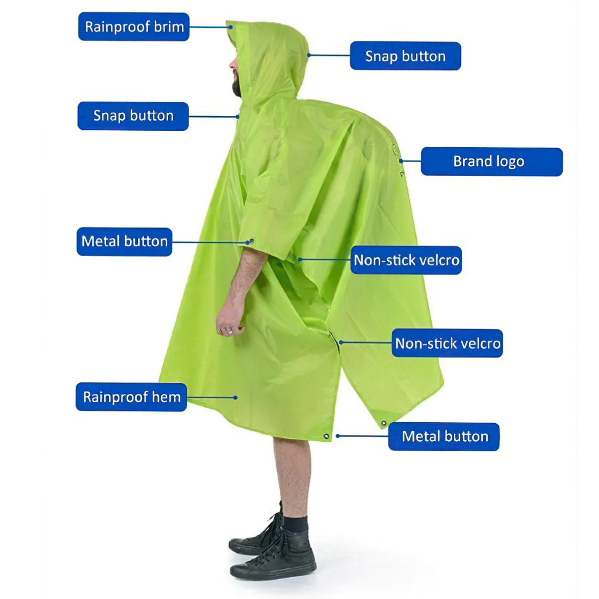 Áo Mưa Du Lịch 3 Trong 1 Đa Năng Naturehike