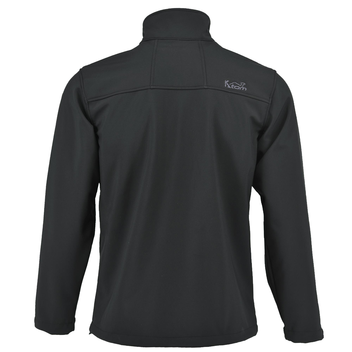 Áo Softshell K100 - Đen Cắm Trại