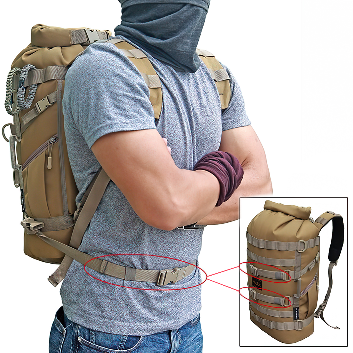 Ba Lô Du Lịch Biker Đa Năng Madfox Tourer 35