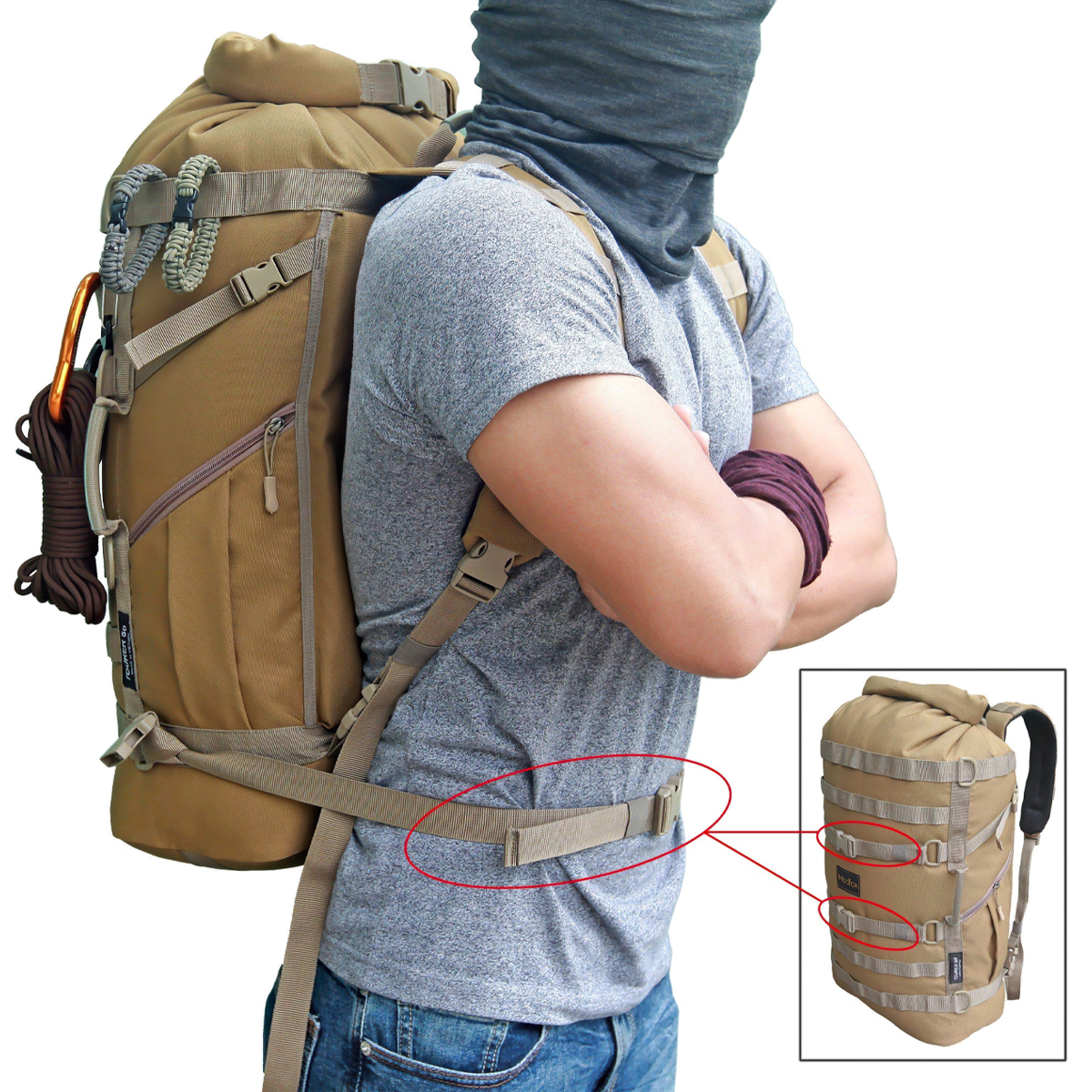 Ba Lô Du Lịch Biker Đa Năng Madfox Tourer 50