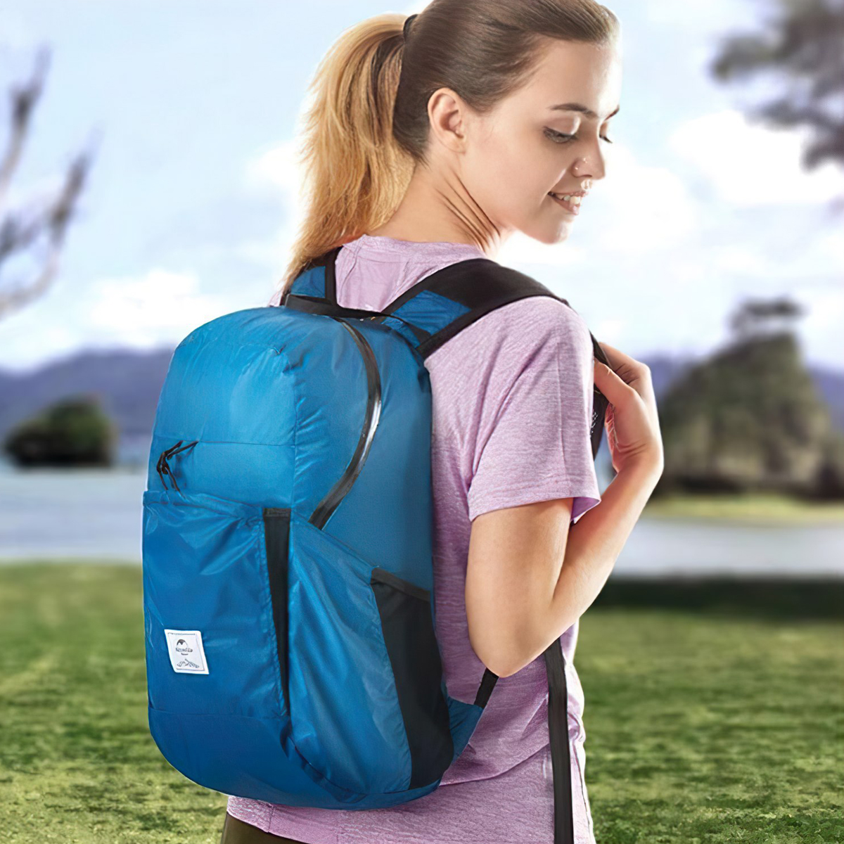 Naturehike NH17A017-B Balo Cắm Trại Xếp Gọn Siêu Nhẹ 22L