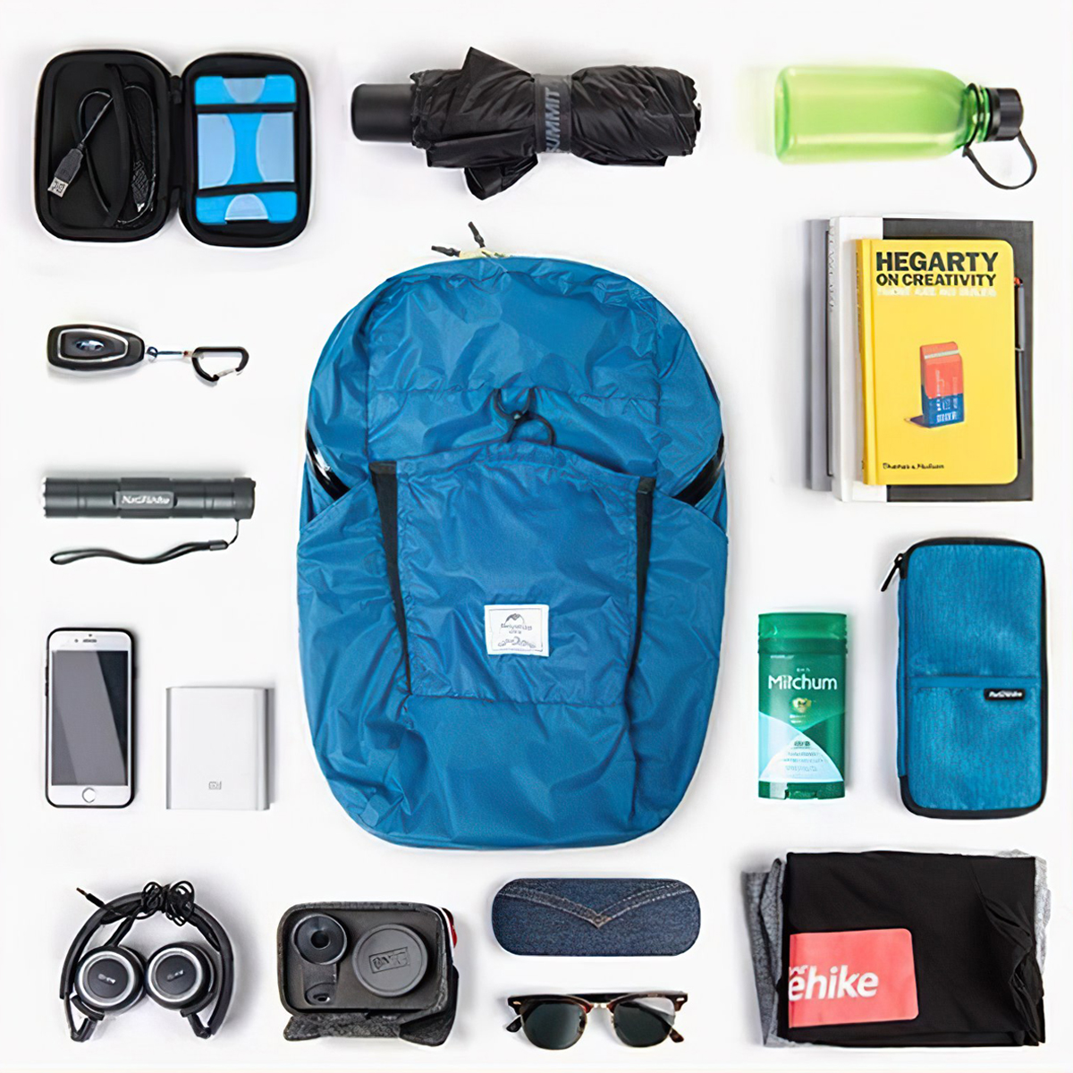 Naturehike NH17A017-B Balo Cắm Trại Xếp Gọn Siêu Nhẹ 22L