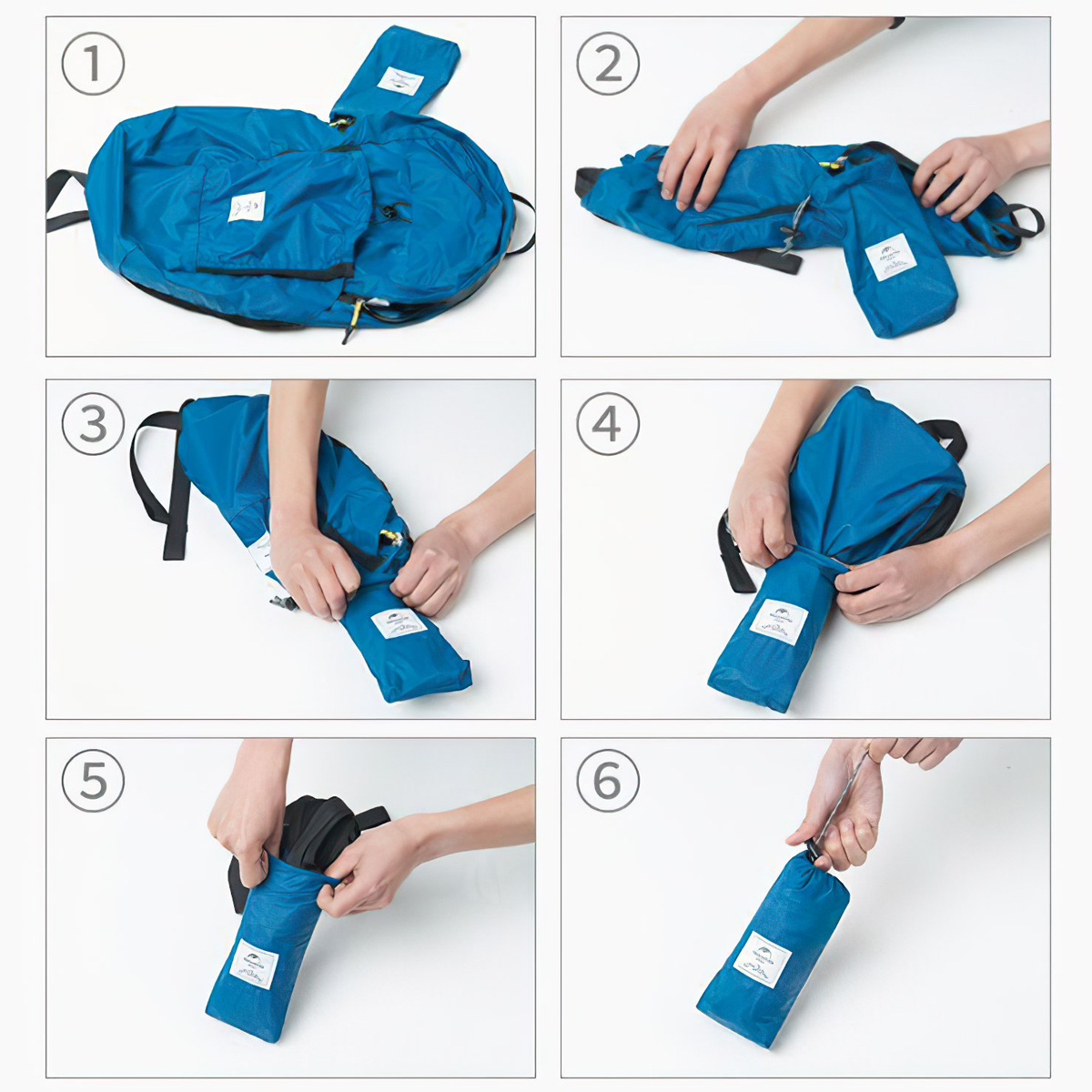 Naturehike NH17A017-B Balo Cắm Trại Xếp Gọn Siêu Nhẹ 22L