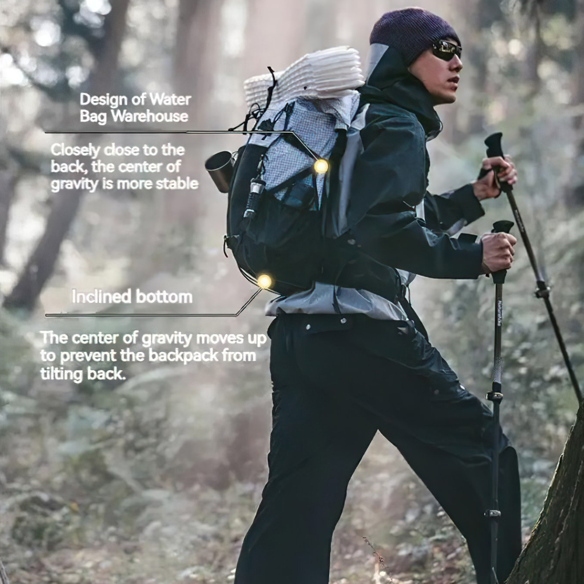 Naturehike CNK2300016 Balo Cắm Trại Ngoài Trời 30L + 5L