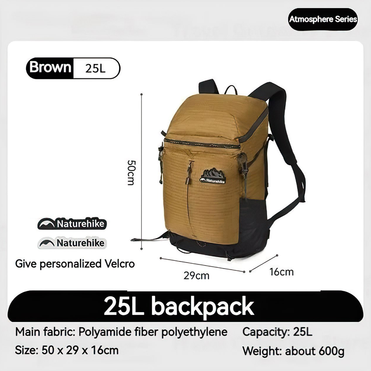 Naturehike CNK2300BB017 Balo Hoạt Động Ngoài Trời 25L