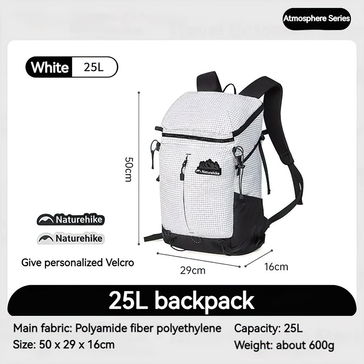 Naturehike CNK2300BB017 Balo Hoạt Động Ngoài Trời 25L