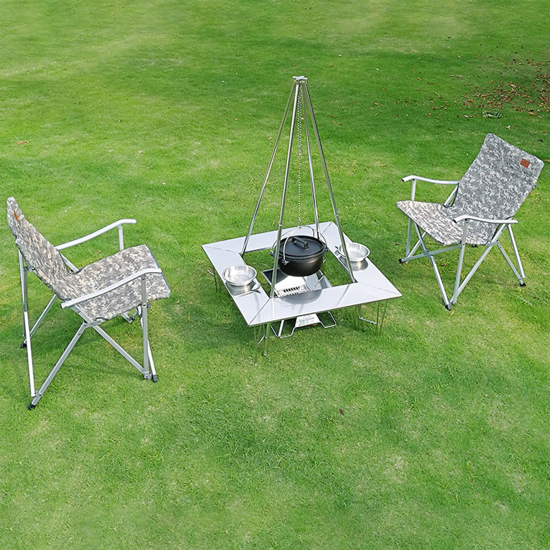 Bàn ăn dã ngoại BBQ tháo rời Campingmoon T-500