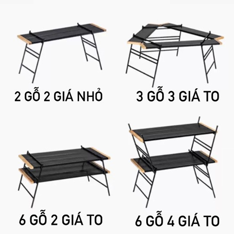Naturehike NH20JJ012 Bàn Ăn Cắm Trại Đa Năng Tháo Rời full set Splicing Table