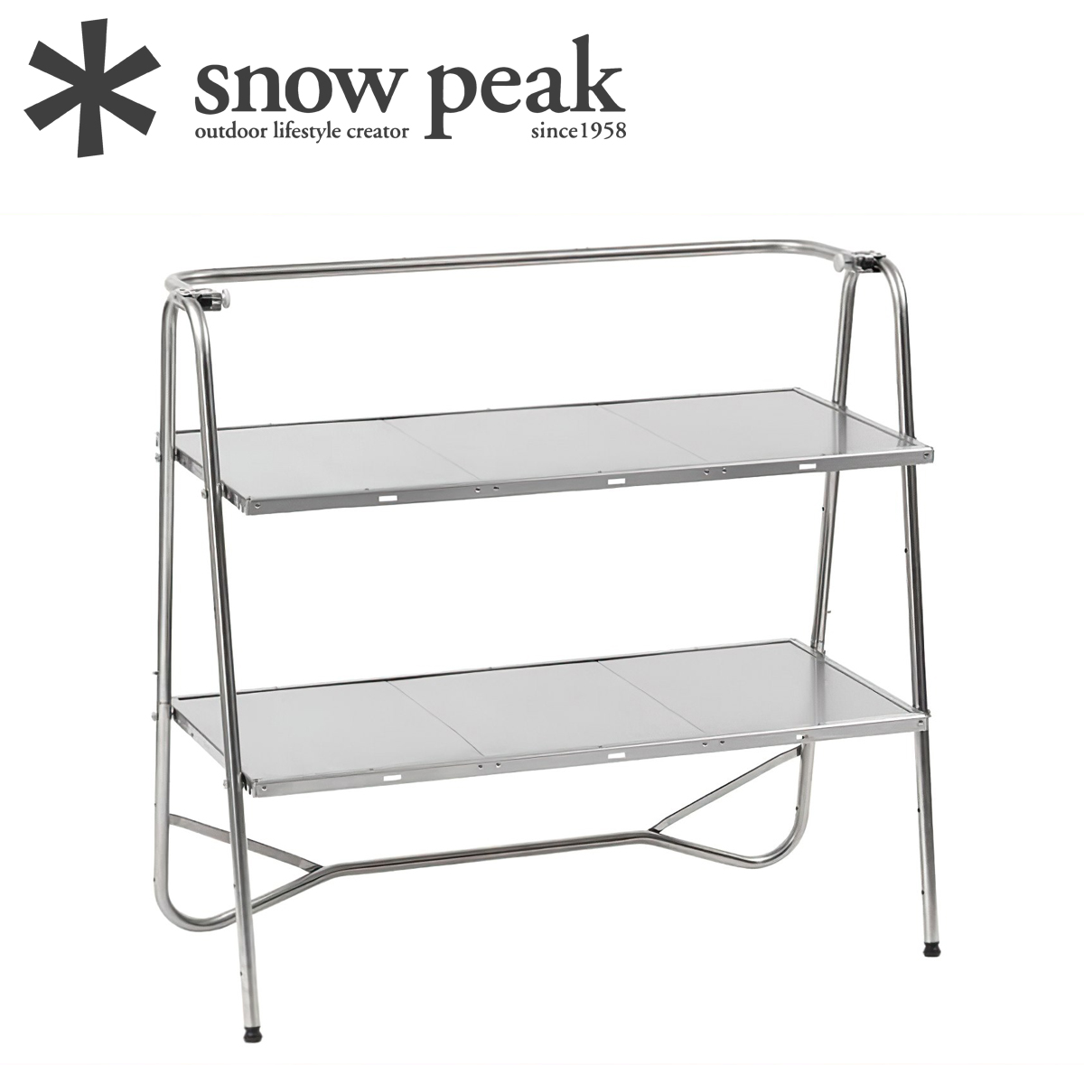 Bàn Bếp Cắm Trại Du Lịch Snowpeak Stainless Steel Kitchen Table