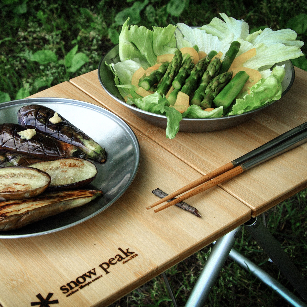 Bàn Cắm Trại Du Lịch Snowpeak My Table Bamboo