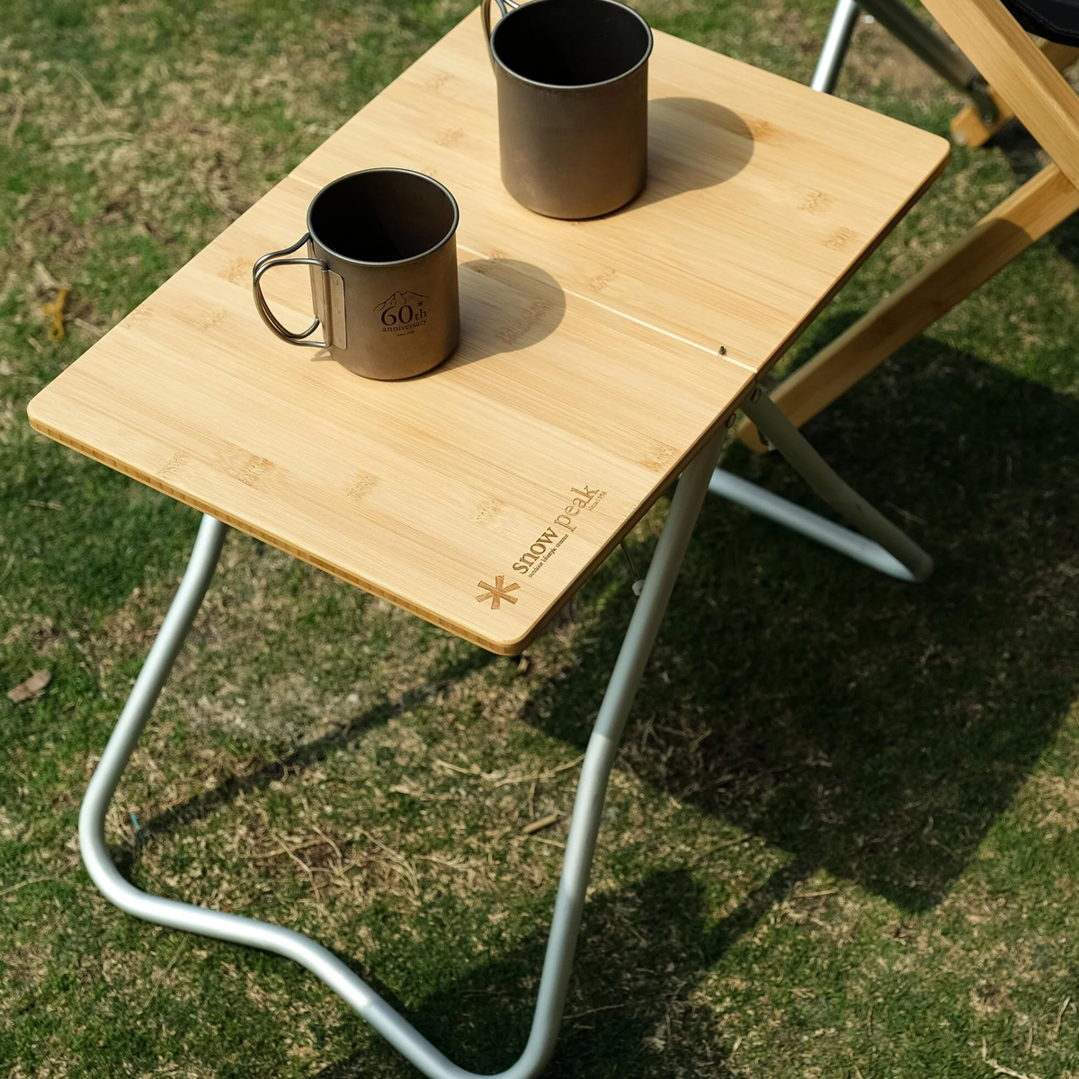 Bàn Cắm Trại Du Lịch Snowpeak My Table Bamboo