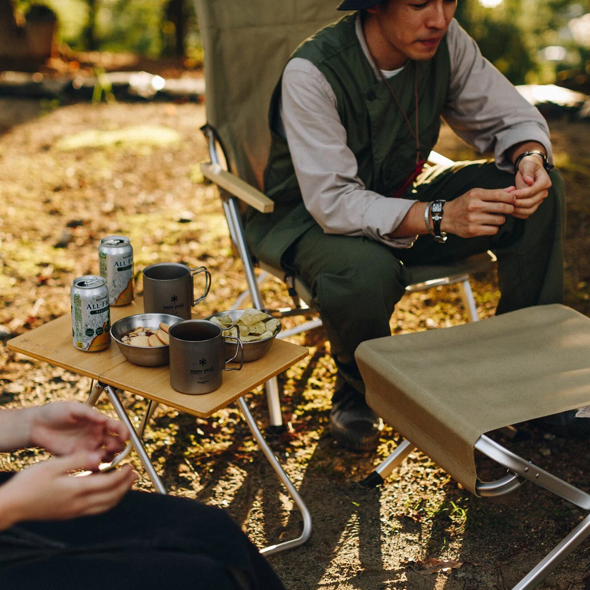 Bàn Cắm Trại Du Lịch Snowpeak My Table Bamboo