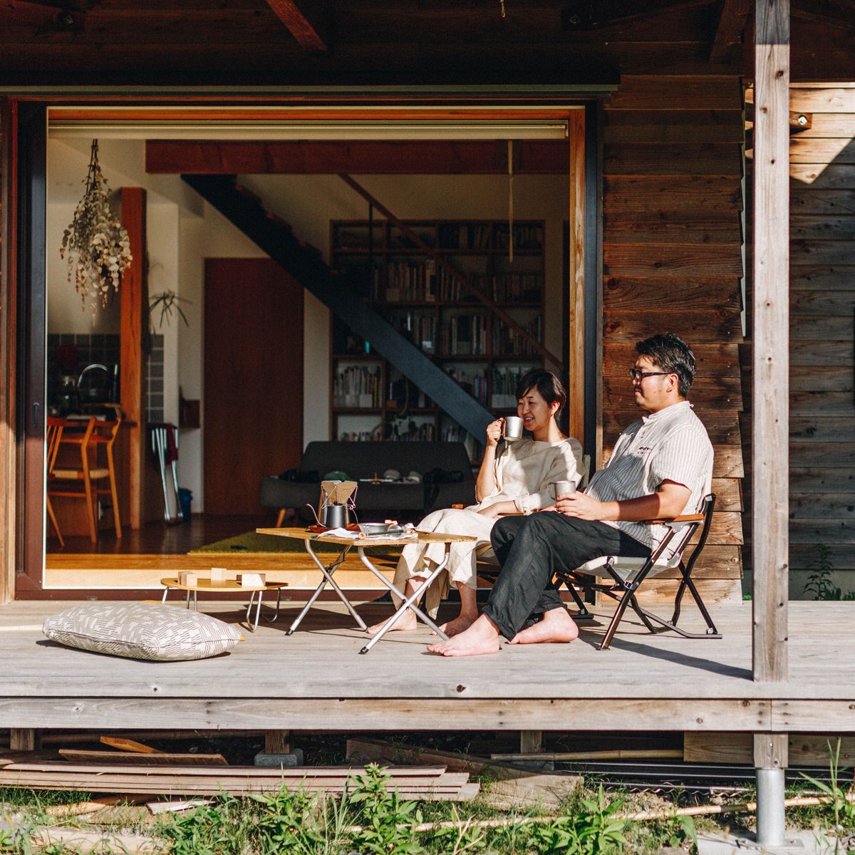 Bàn Cắm Trại Du Lịch Snowpeak One Action Low Table Bamboo