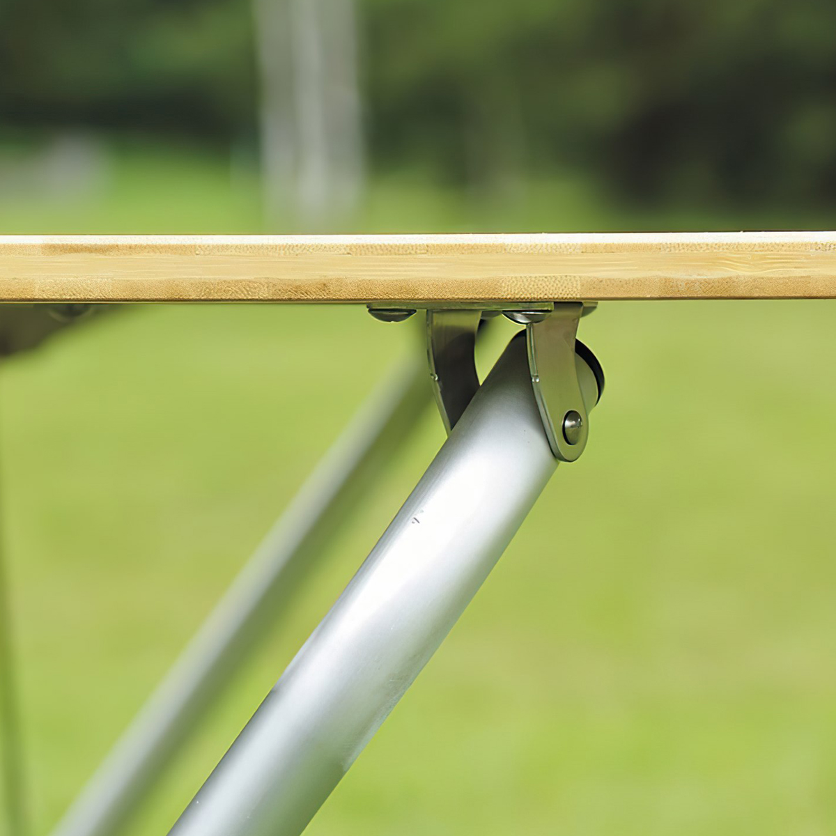 Bàn Cắm Trại Du Lịch Snowpeak One Action Low Table Bamboo