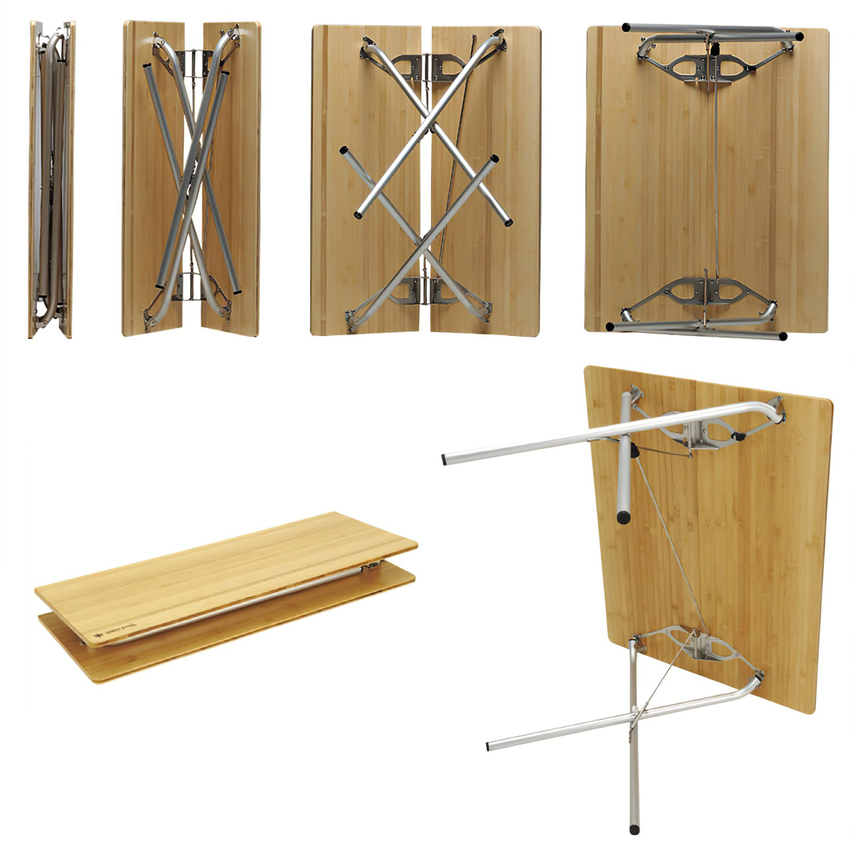 Bàn Cắm Trại Du Lịch Snowpeak One Action Table Bamboo