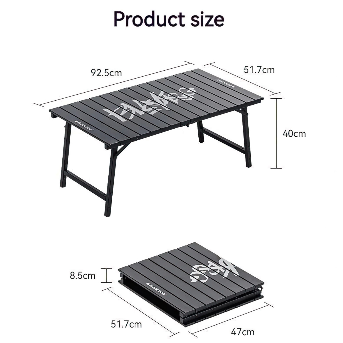 Blackdog Bàn Gấp Hợp Kim Nhôm Đa Năng Cắm Trại