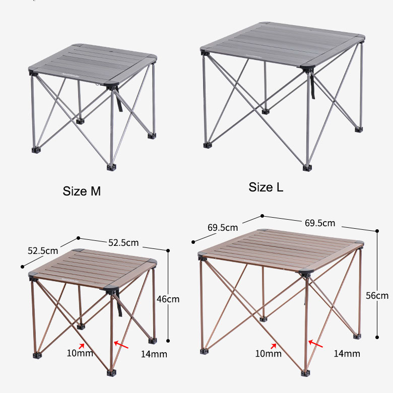 Bàn Cắm Trại Naturehike Portable Aluminium | Procamping