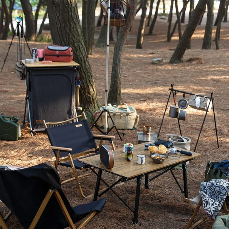 Naturehike NH19Z003-D Bàn Gấp Dã Ngoại Vân Gỗ