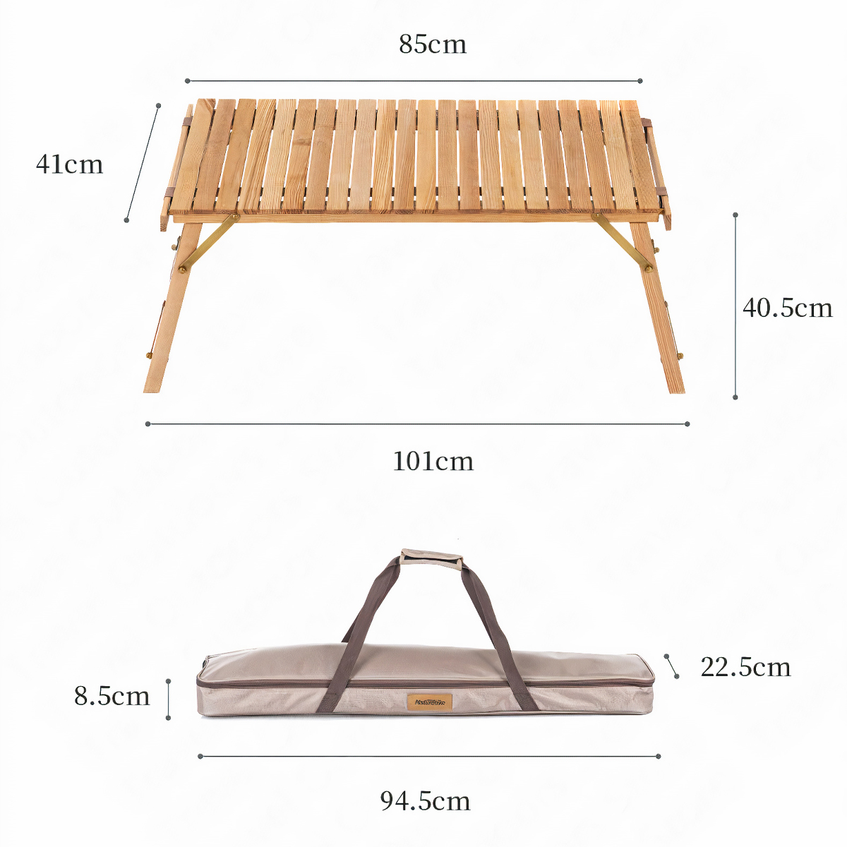 Naturehike Bàn Gỗ Dã Ngoại Gấp Gọn Mang Theo Dễ Dàng