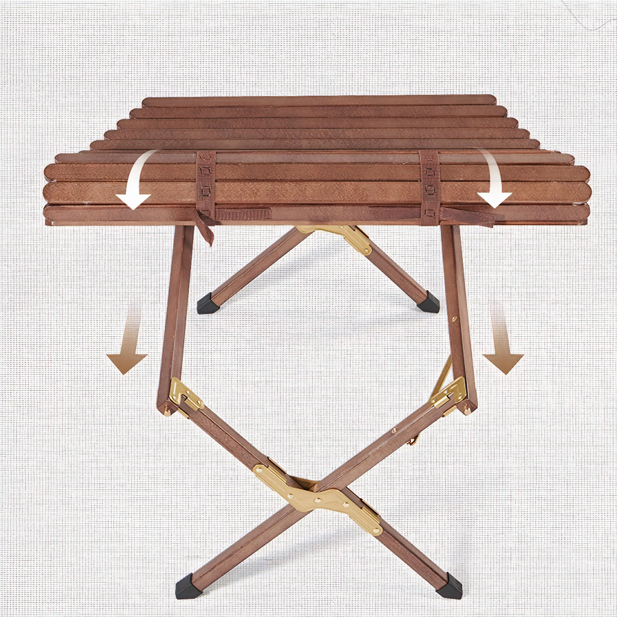 NatureHike NH21JU002 Bàn Cắm Trại Gỗ Kim Cương Cuộn Trứng