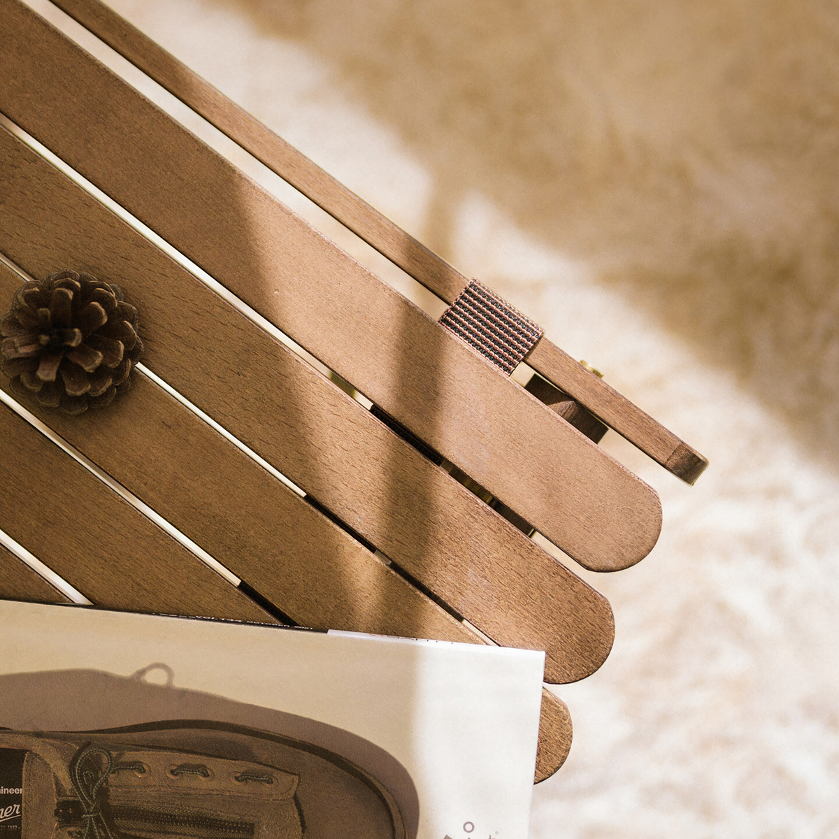 NatureHike NH21JU002 Bàn Cắm Trại Gỗ Kim Cương Cuộn Trứng