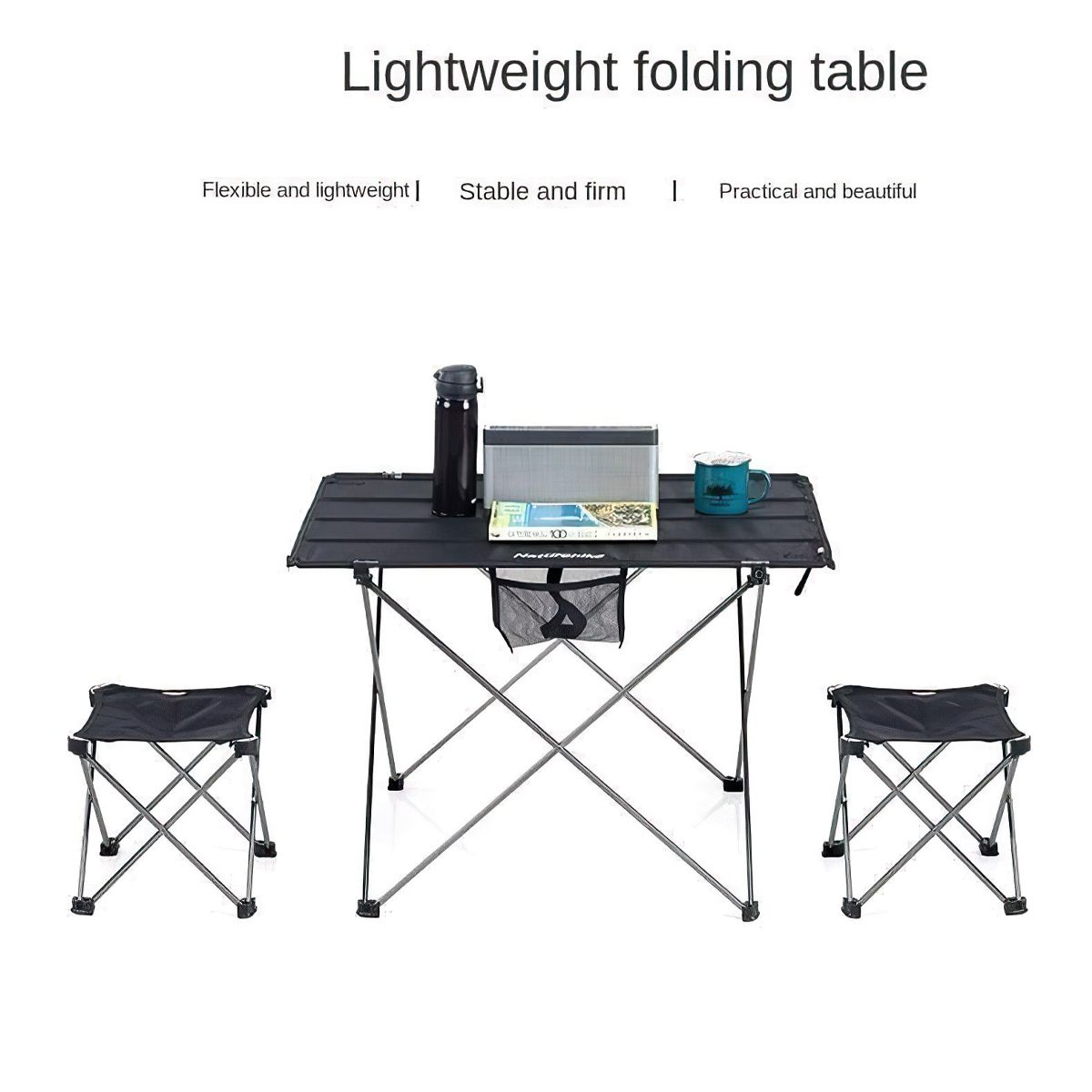 Naturehike NH20JJ020 Bàn Khung Nhôm Mặt Vải Gấp Gọn Siêu Nhẹ Dã Ngoại