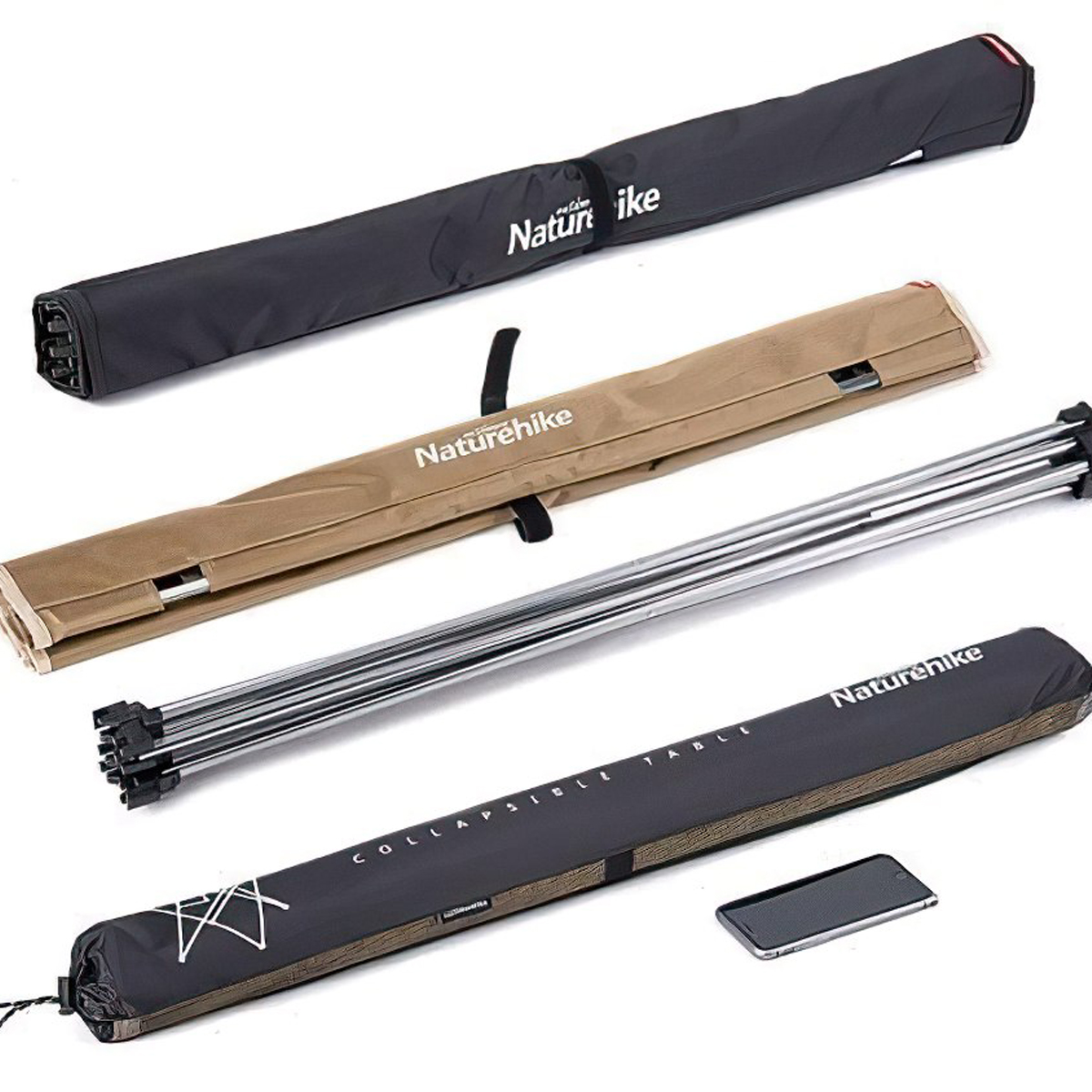 Naturehike NH20JJ020 Bàn Khung Nhôm Mặt Vải Gấp Gọn Siêu Nhẹ Dã Ngoại